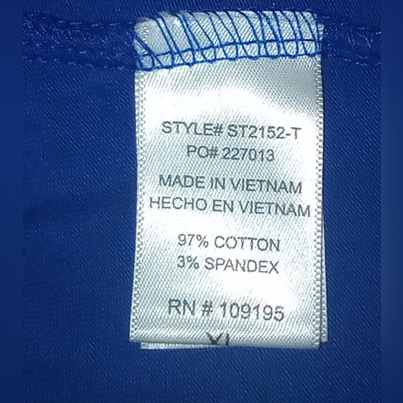 Love J Royal Blue Shredded Crop Top - Picture 8 of 10